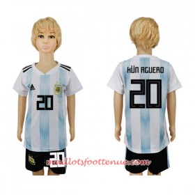 Maillot/Tenue Argentine Kun Aguero 20 Enfant Domicile Coupe du monde 2018